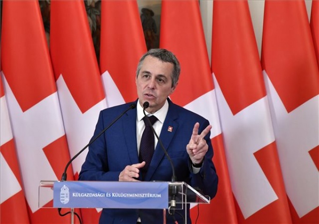 Szijjártó Péter találkozója a svájci külügyminiszterrel