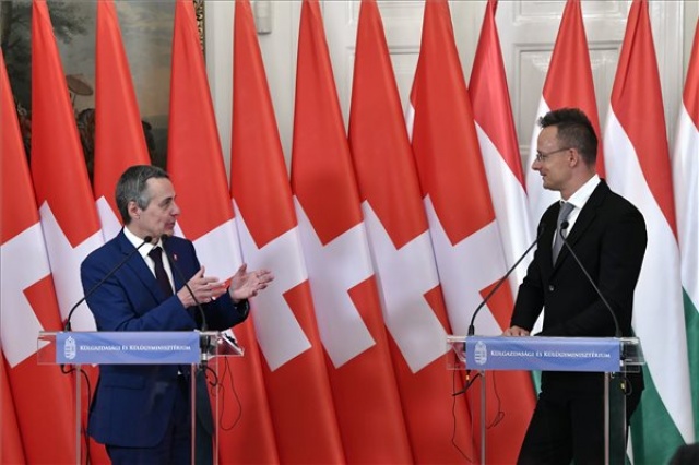 Szijjártó Péter találkozója a svájci külügyminiszterrel