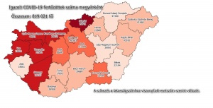 Koronavírus térkép - 2021.09.22.