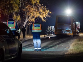 Autóbusz gázolt el kerékpárost Pusztamérges közelében