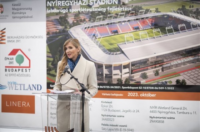 Letették az új nyíregyházi stadion alapkövét