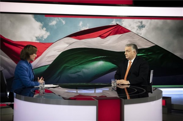 Orbán Viktor interjút adott az M1 aktuális csatornának