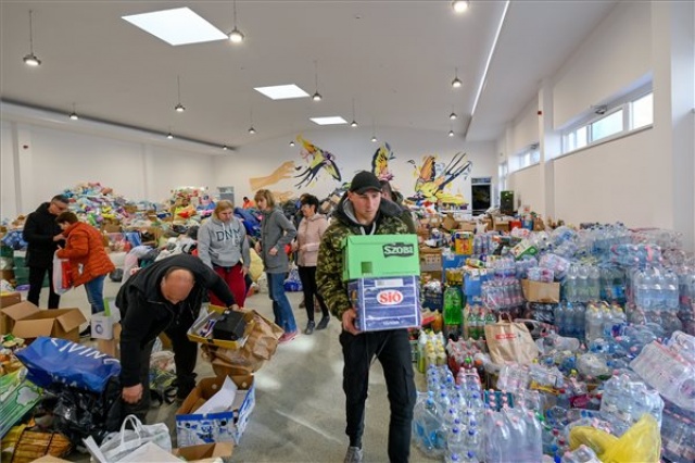 Ukrajnai háború - Ukrajnából érkezett menekültek egy tiszabecsi szálláshelyen 