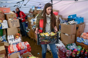 Ukrajnai háború - Szentkirályi Alexandra a barabási segítségponton 