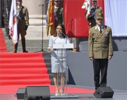 Novák Katalin köztársasági elnök beiktatása - Díszceremónia a Kossuth téren