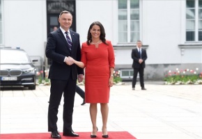 Novák Katalin látogatása Varsóban