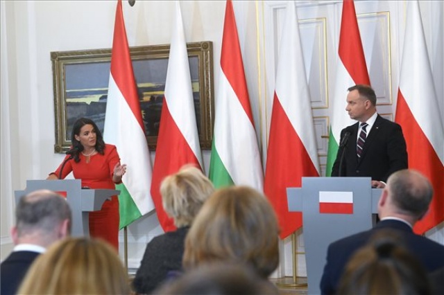 Novák Katalin látogatása Varsóban