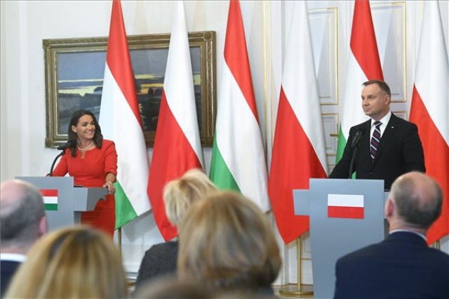Novák Katalin látogatása Varsóban