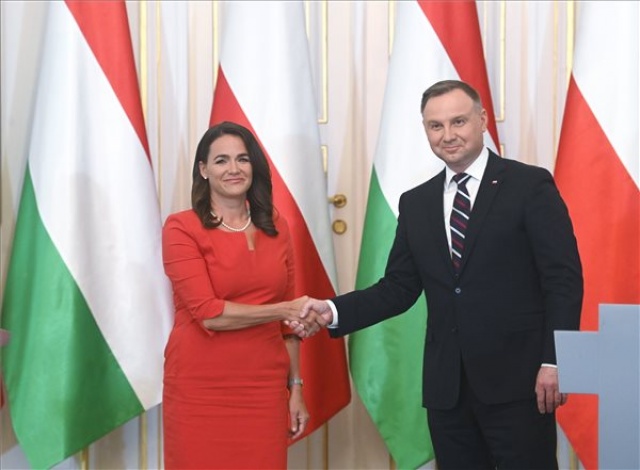 Novák Katalin látogatása Varsóban