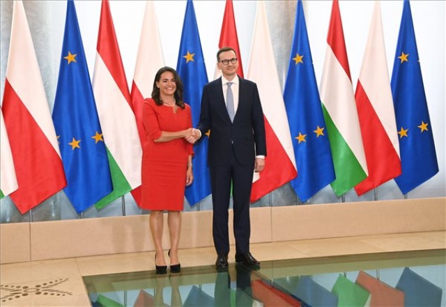 Novák Katalin látogatása Varsóban
