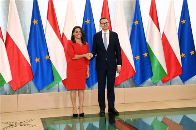 Novák Katalin látogatása Varsóban