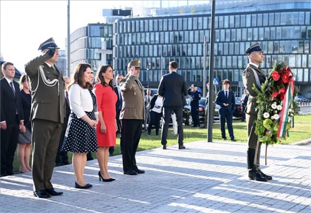 Novák Katalin látogatása Varsóban