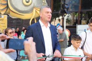 Dr. Botka László polgármester Oskola utca átadás