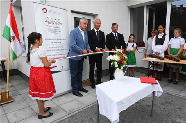 Sepsibükszádon átadták a magyar állam támogatásával felújított óvodát