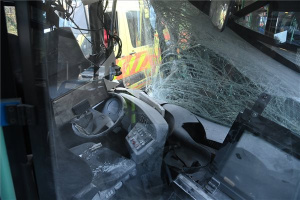 A BKK két autóbusza összeütközött a főváros XVII. kerületében 