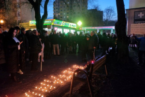 Tüntetés a szatmárnémeti kórház előtt