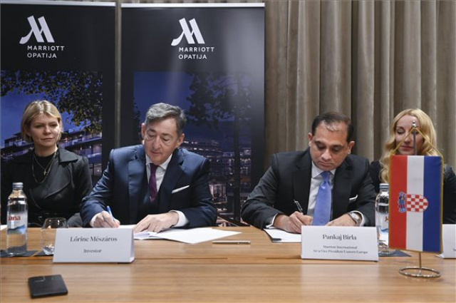 A Mészáros Csoport érdekeltségébe tartozó Riva's és a Marriott International megállapodást írt alá Horvátországban