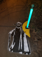 Yoda a Petőfi Sándor sugárúton