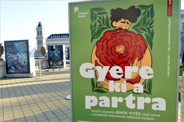 Petőfi 200 - A János vitéz című művet megelevenítő szabadtéri tárlat a Várkert Bazárban