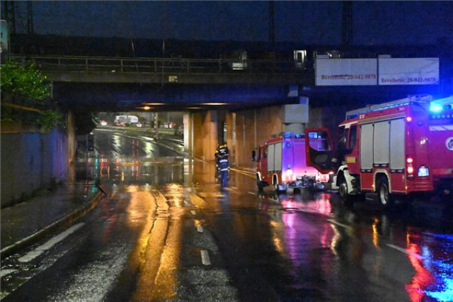 Felhőszakadás volt Budapesten