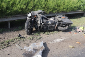 Motoros baleset M1