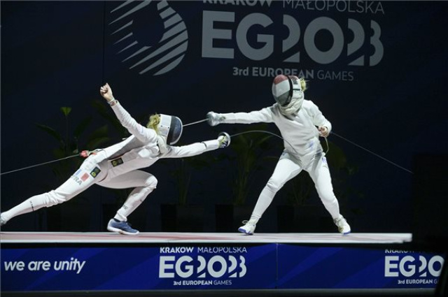 Európa Játékok - Vívás - Magyar csapatezüst női párbajtőrben