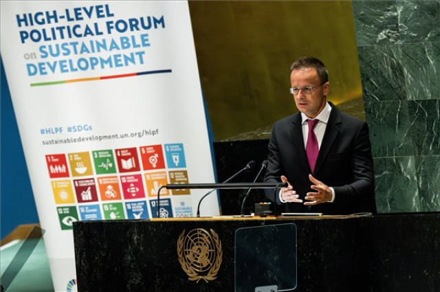 Szijjártó Péter New Yorkban 