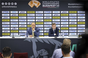 Atlétikai vb - A sportrendezvény záró sajtótájékoztatója 