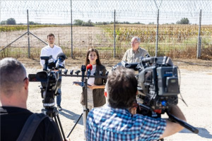 Illegális bevándorlás - Sajtótájékoztató a röszkei határszakaszon