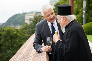 Semjén Zsolt fogadta I. Bartholomaiosz pátriárkát 