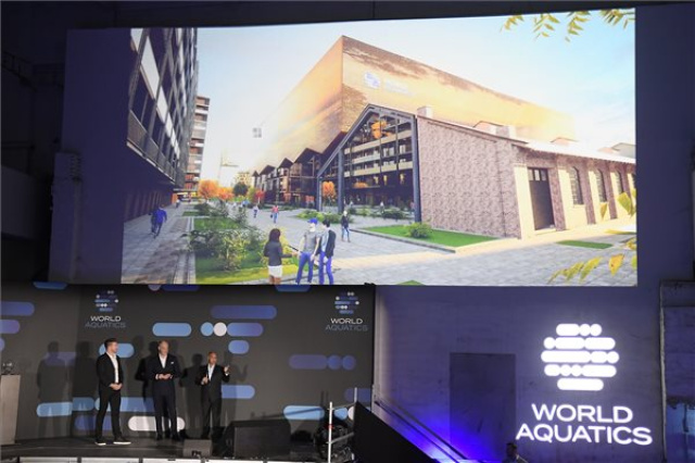 A World Aquatics jövőbeli budapesti székházában díjazták az év legjobb úszóit