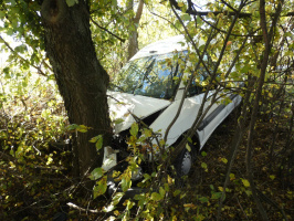 Lopott kocsival szenvedett balesetet