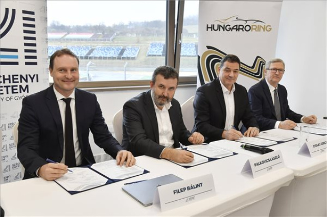 Együttműködési megállapodást írt alá a Széchenyi István Egyetem és a Hungaroring