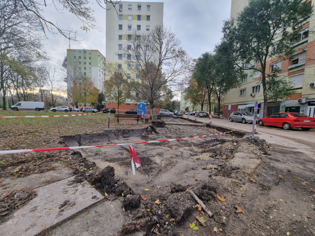 Parkoló felújítás a Vértói úton