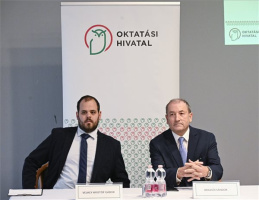 A 2022-es PISA-felmérés eredményeit ismertető sajtótájékoztató