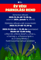 Év végi parkolási rend Szegeden