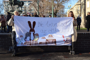 A véderdő megóvása érdekében demonstráltak