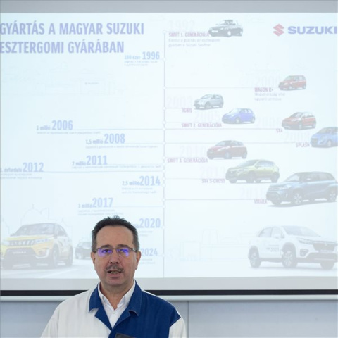 Elkészült a 4 milliomodik autó az esztergomi Suzukinál