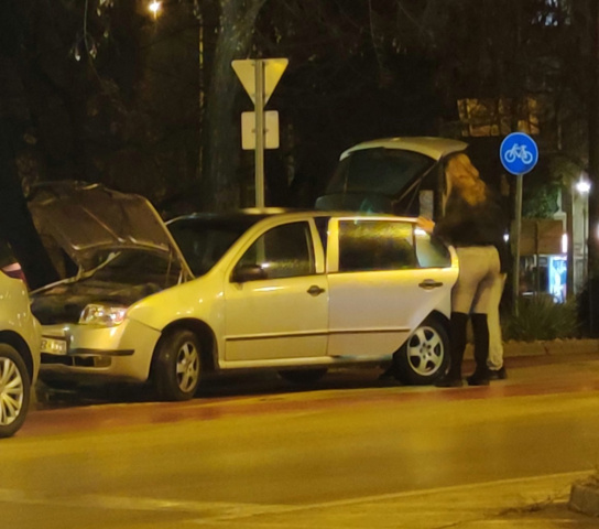 Koccanás a Bertalan hídon