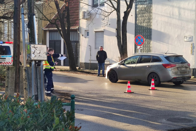 Gyalogos gázolás a Bálvány utcában