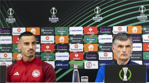 Labdarúgó Konferencia-liga - Az Olimpiakosz sajtótájékoztatója