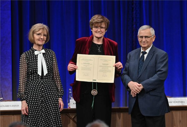 Karikó Katalin megtartotta akadémiai székfoglaló előadását 