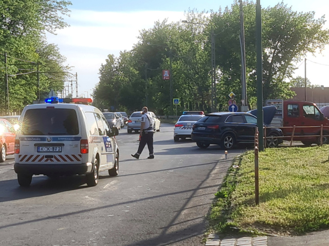 Baleset a Vám térnél