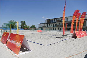 Átadták Agárdon a Magyar Kézilabda Szövetség strandkézilabda központját