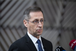 EU-elnökség - Varga Mihály nyilatkozott az Ecofin ülése előtt Brüsszelben 