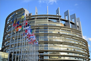 Az Európai Parlament épülete Strasbourgban 