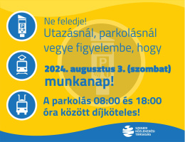 Parkolás augusztus 3