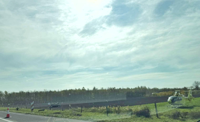 Baleset az M5-ös autópályán, Kunszállásnál