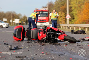 Motoros baleset Tiszapalkonyánál