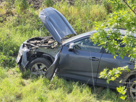 Két személyautó ütközött az 5-ös főúton, Szeged határában